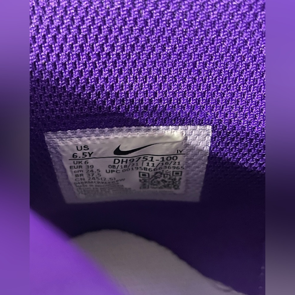 Nike Dunk High Purple (GS) Size 6.5Y / 8 women’s - Picture 6 of 8